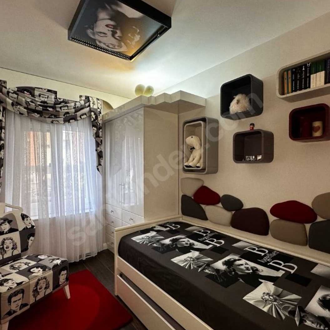 Convenient, spacious, magnificent, furnished triplex apartment for sale in a great location in Florya Şenlikköy