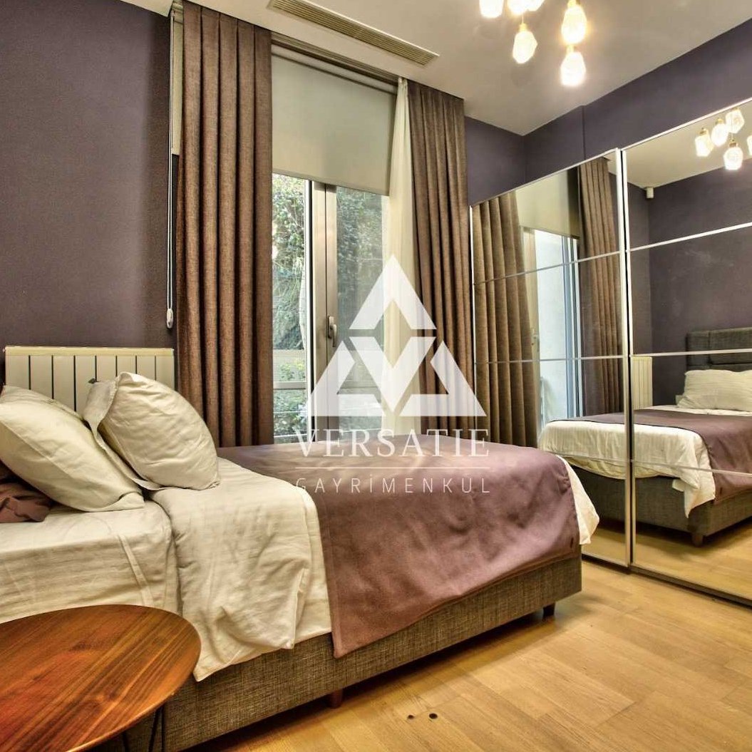 Spacious, magnificent, luxury apartment for sale in Hillpark complex in Istinye, one of the most peaceful neighbourhoods of Istanbul, with garden use, outdoor swimming pool