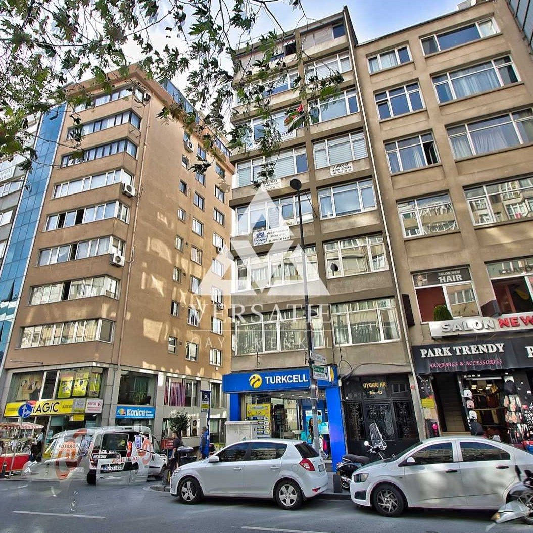 Office for sale in Osmanbey, one of the central points of Istanbul, on the main street, with a signboard value